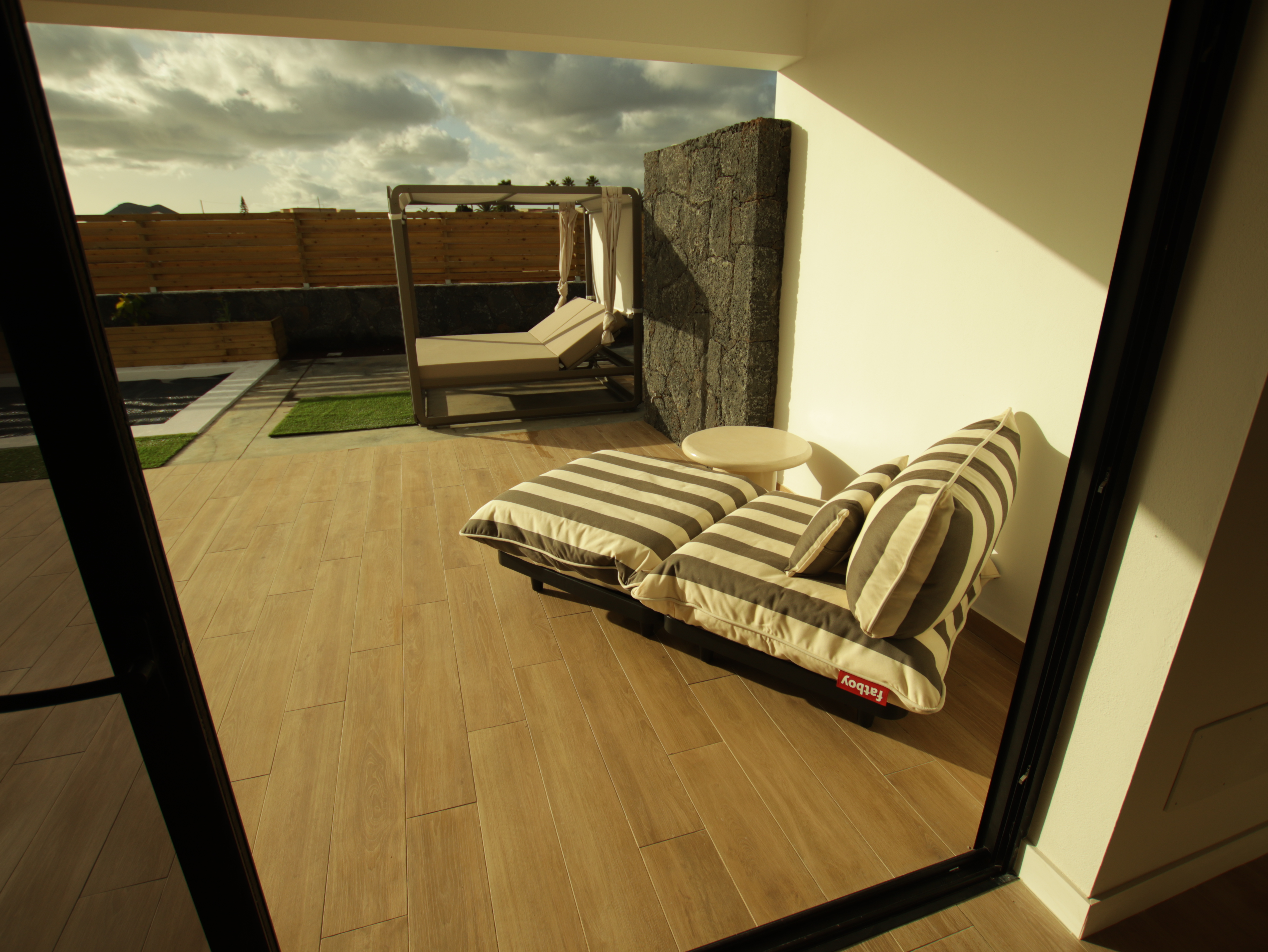 Elements Lajares villa exterior with volcanic landscape