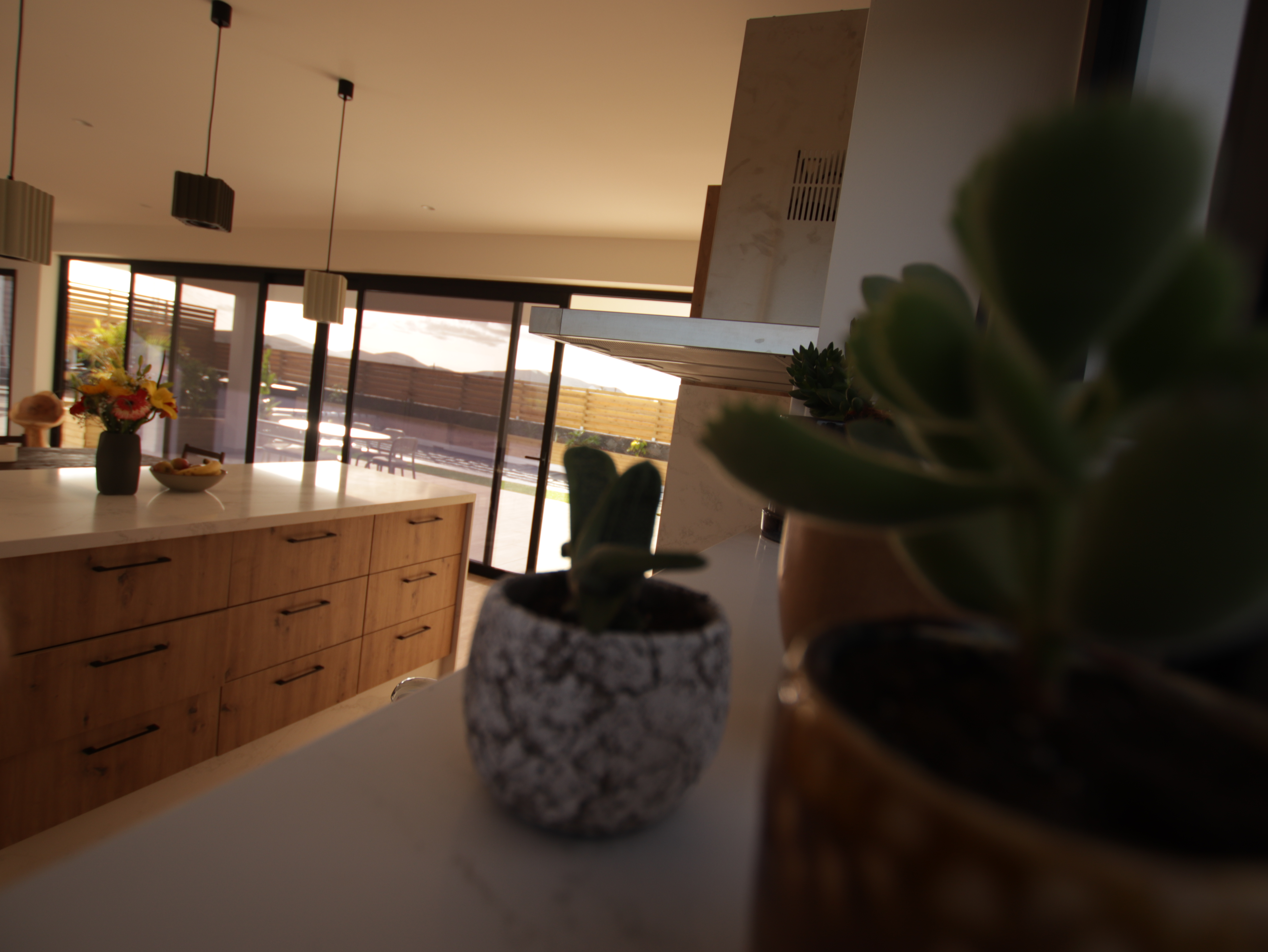 Calm corner in the villa for yoga and stretching