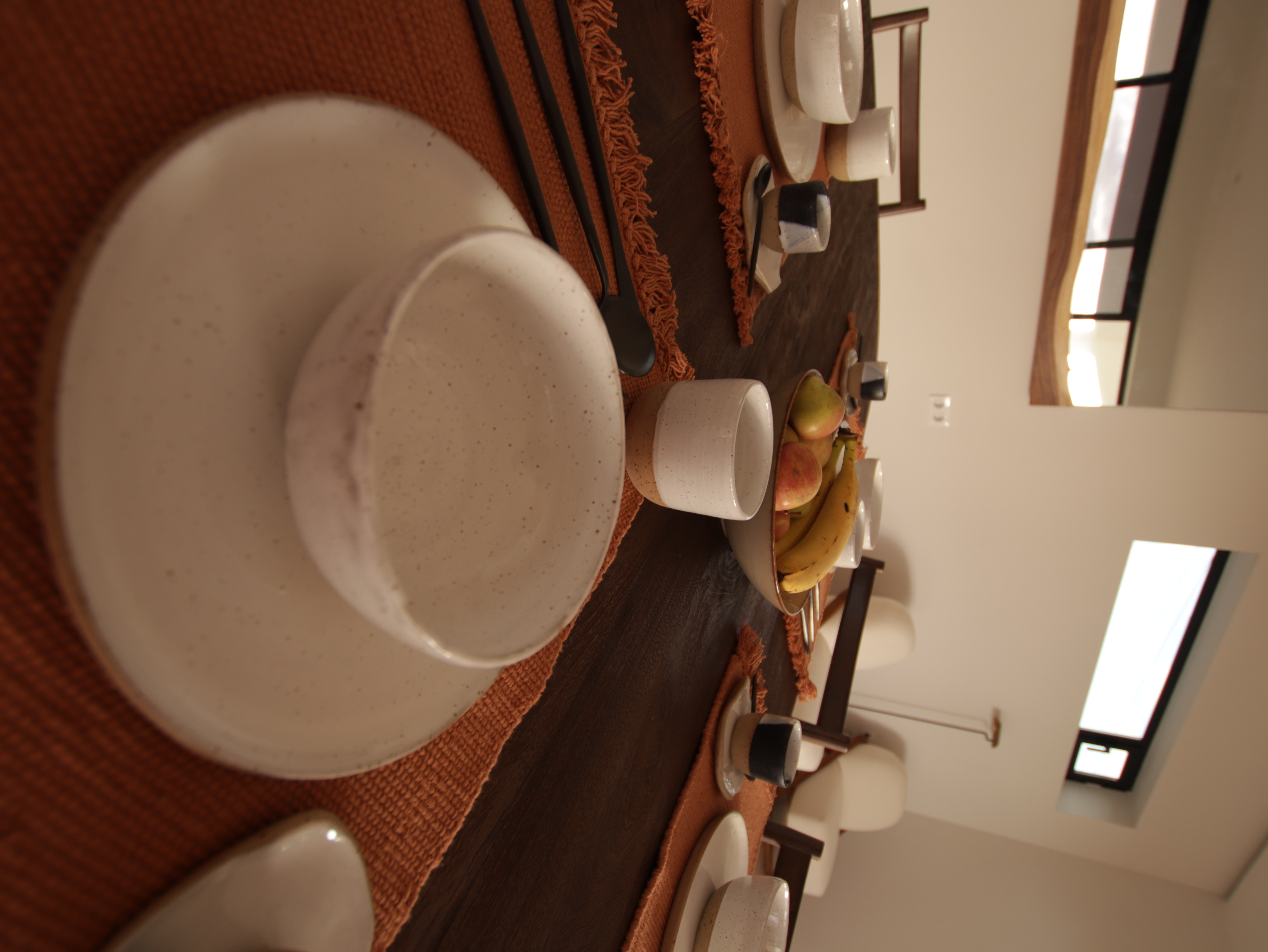 Outdoor dining table and BBQ area