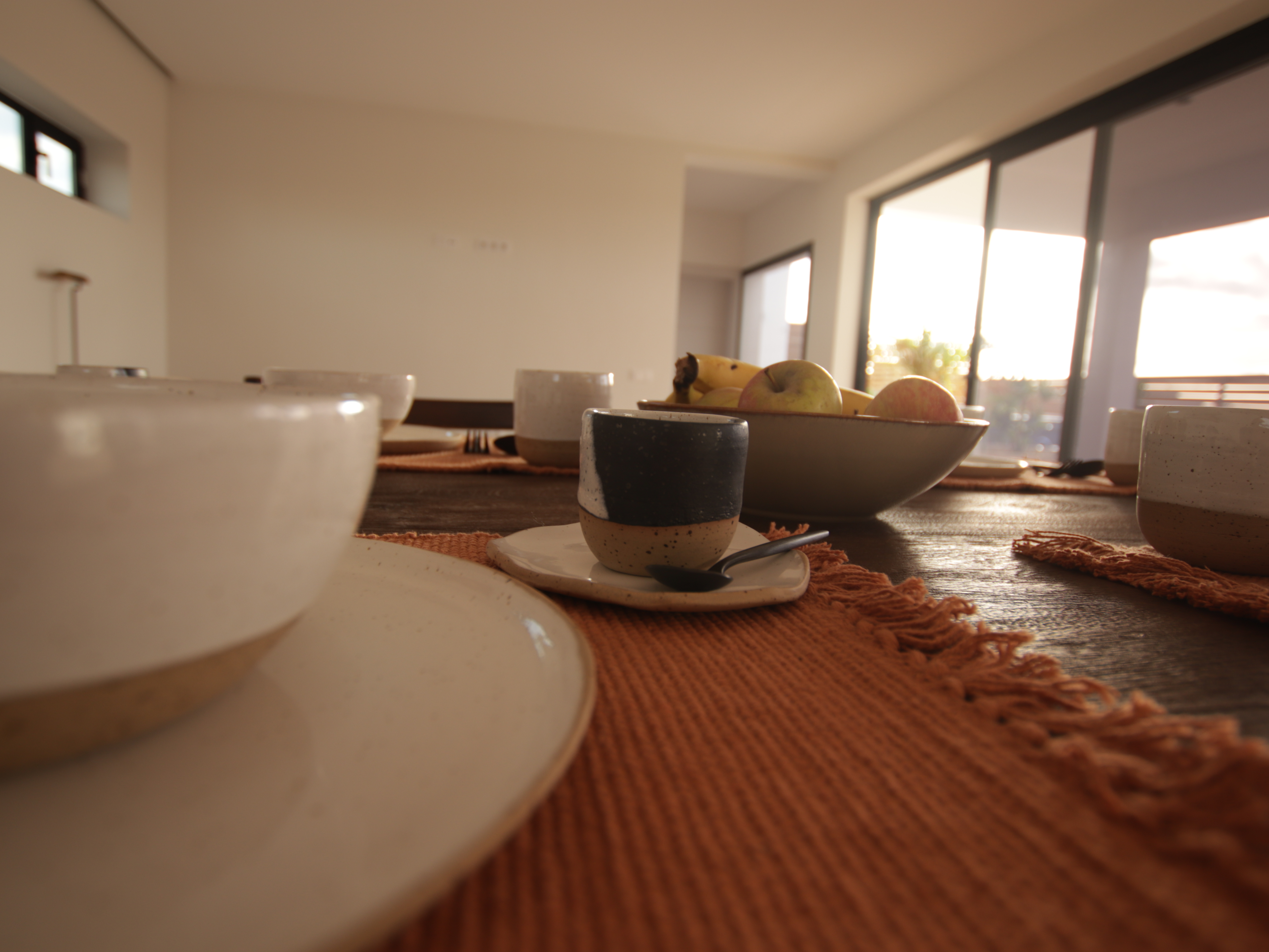 Detail of textiles and natural materials