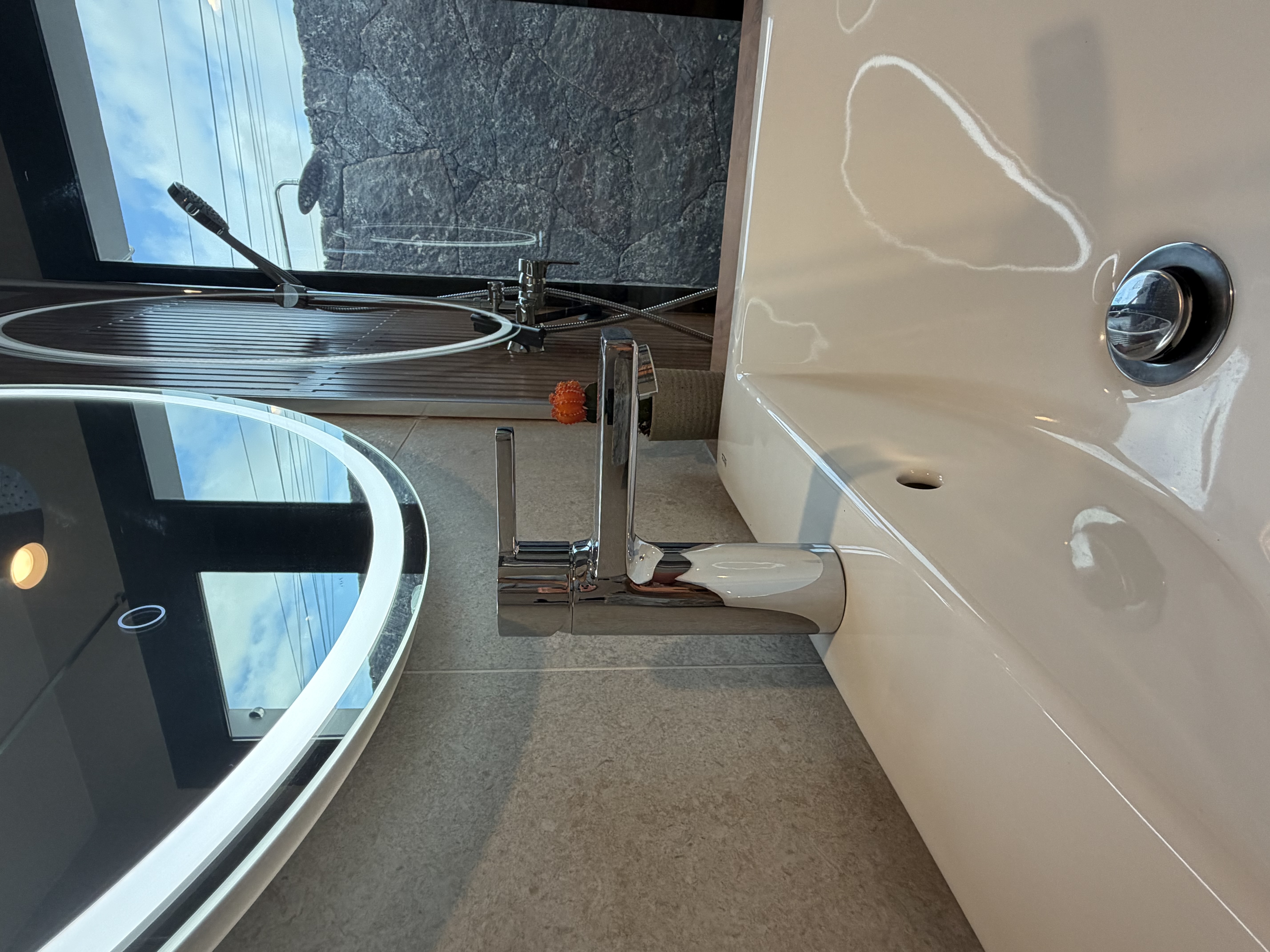 View from the terrace across the landscape