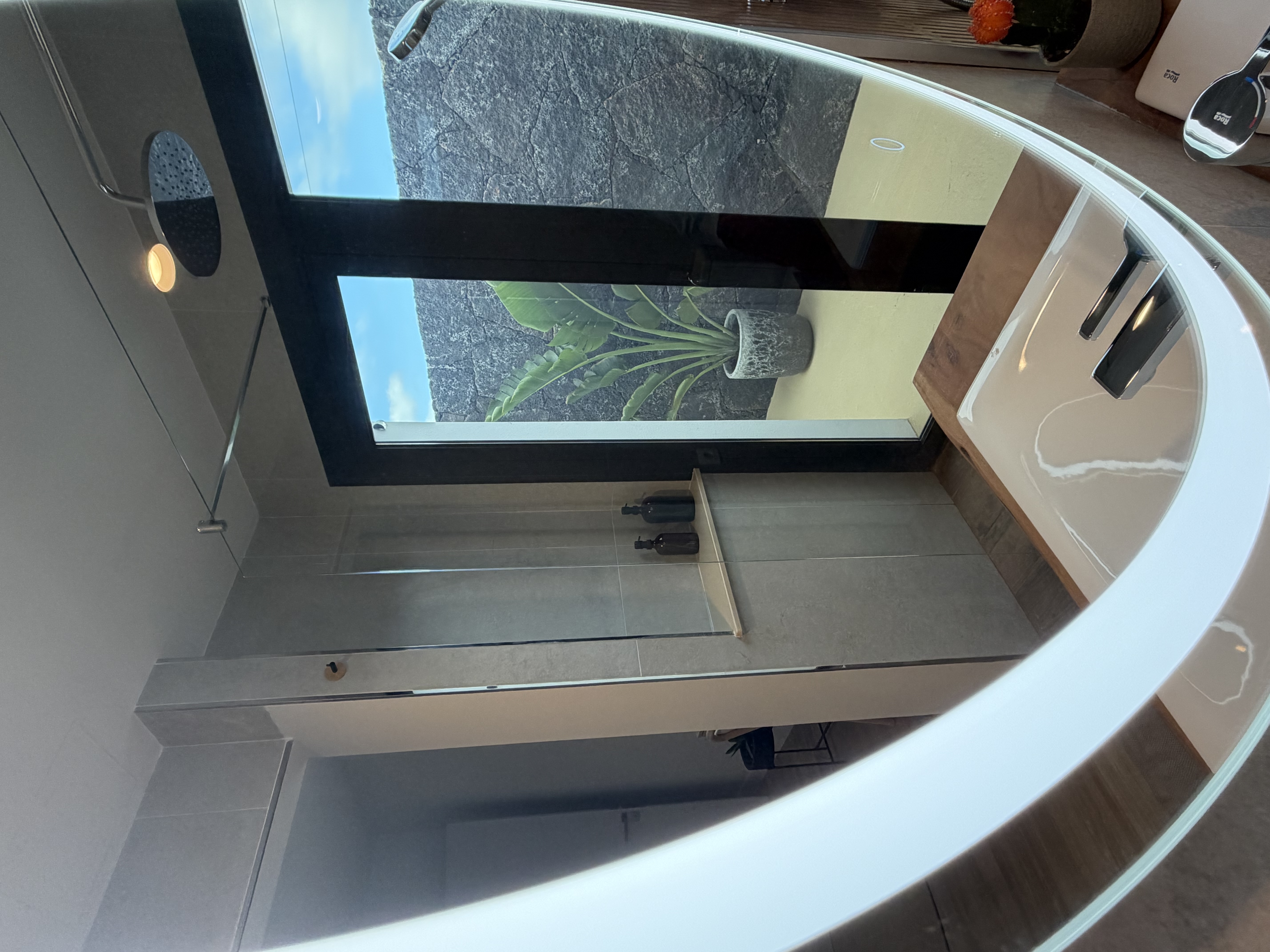 Evening lighting creating a cozy atmosphere